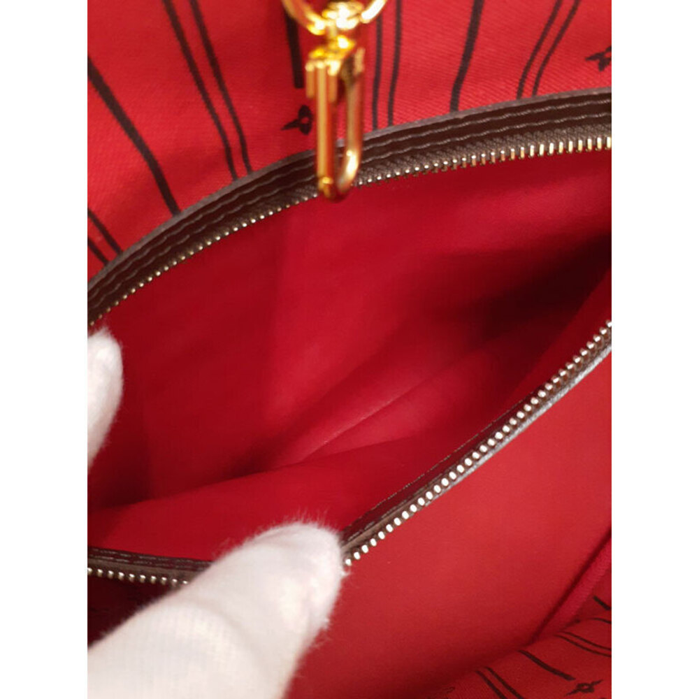 Louis Vuitton Damier Ebene Brown Neverfull Tote Bag - Picture 4 of 8